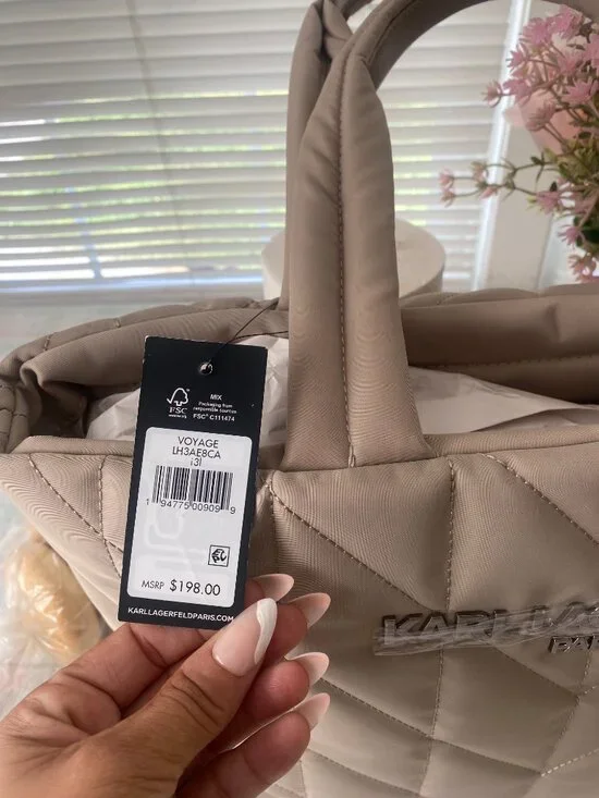 Karl Lagerfield Quitled Tote Bag - Picture 4 of 9